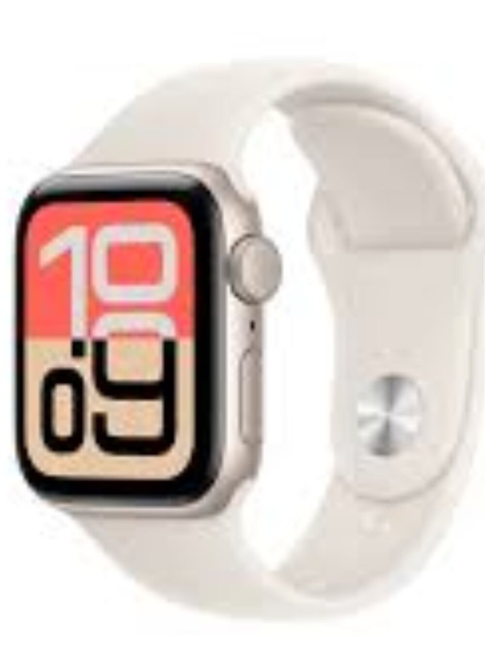 Apple Watch SE GPS 40mm Starlight Aluminum Case with Starlight Sport Band - M/L